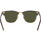 Clubmaster Classic RB3016F, Mock Tortoise on Arista/Green Glass Lenses
