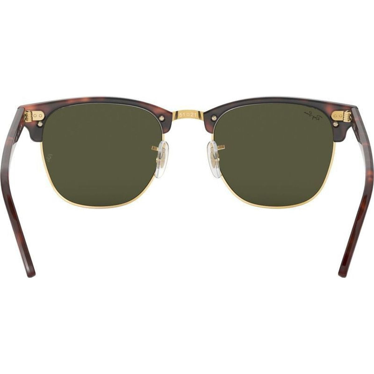 Clubmaster Classic RB3016F, Mock Tortoise on Arista/Green Glass Lenses