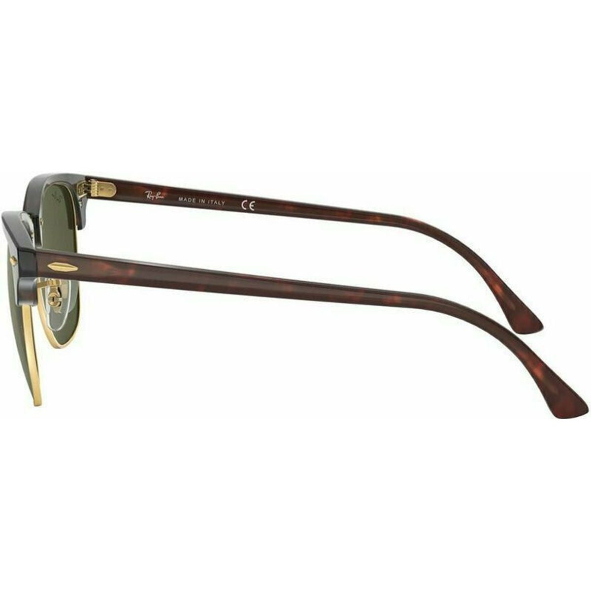 Clubmaster Classic RB3016F, Mock Tortoise on Arista/Green Glass Lenses