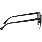Clubmaster Metal RB3716, Matte Black/Green Polarised Glass Lenses