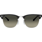 Clubmaster Metal RB3716, Black on Silver/Grey Gradient Glass Lenses