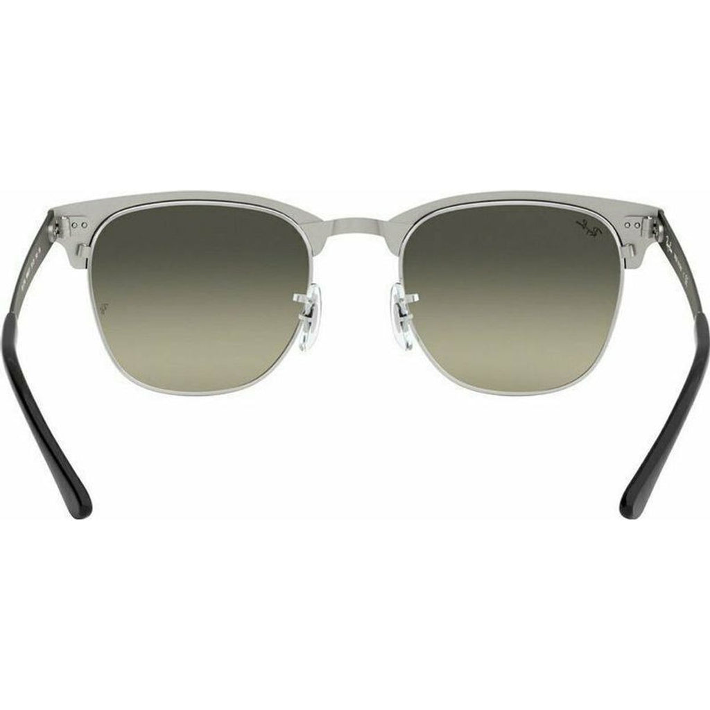 Clubmaster Metal RB3716, Black on Silver/Grey Gradient Glass Lenses