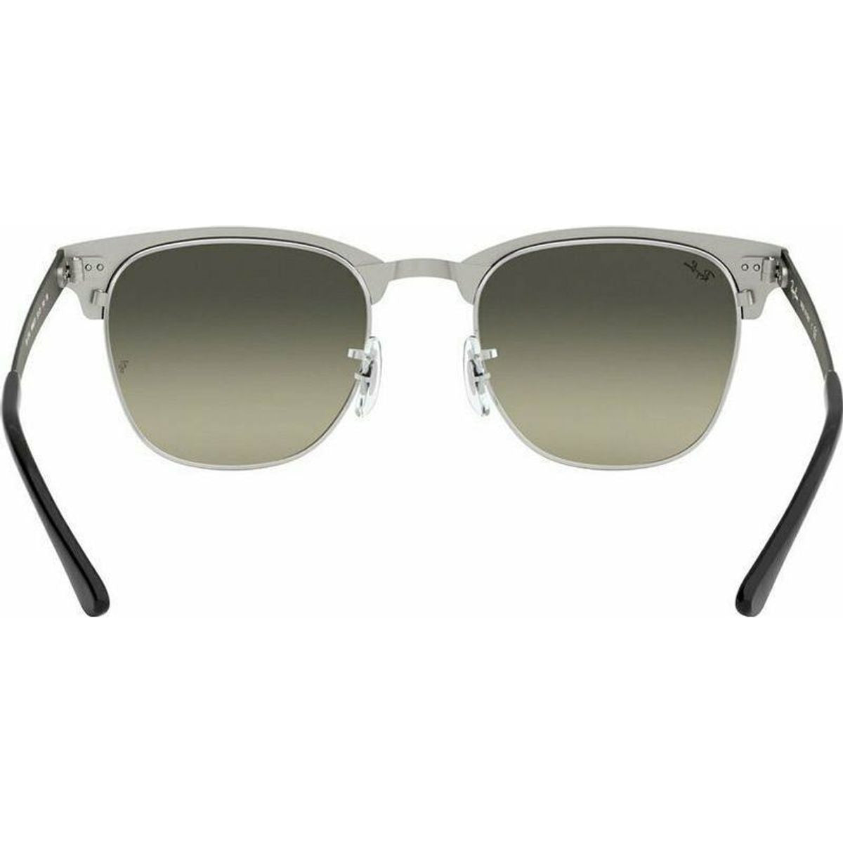 Clubmaster Metal RB3716, Black on Silver/Grey Gradient Glass Lenses