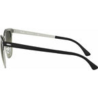 Clubmaster Metal RB3716, Black on Silver/Grey Gradient Glass Lenses