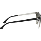 Clubmaster Metal RB3716, Black on Silver/Grey Gradient Glass Lenses