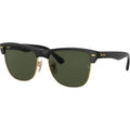 Clubmaster Oversized RB4175, Shiny Black/Green Glass Lenses
