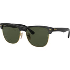 Clubmaster Oversized RB4175, Shiny Black/Green Glass Lenses