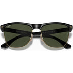 Clubmaster Oversized RB4175, Shiny Black/Green Glass Lenses