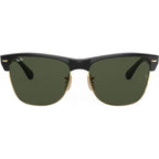 Clubmaster Oversized RB4175, Shiny Black/Green Glass Lenses