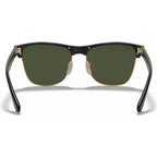 Clubmaster Oversized RB4175, Shiny Black/Green Glass Lenses