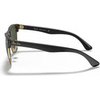 Clubmaster Oversized RB4175, Shiny Black/Green Glass Lenses