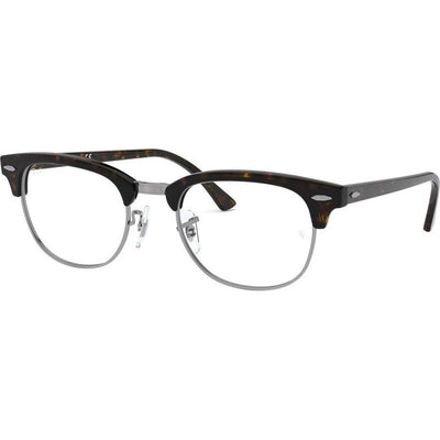 Clubmaster RX5154, Dark Havana/Clear Lenses