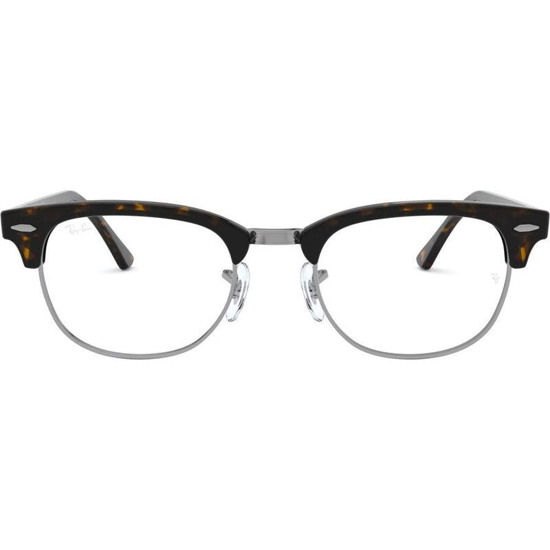 Clubmaster RX5154, Dark Havana/Clear Lenses
