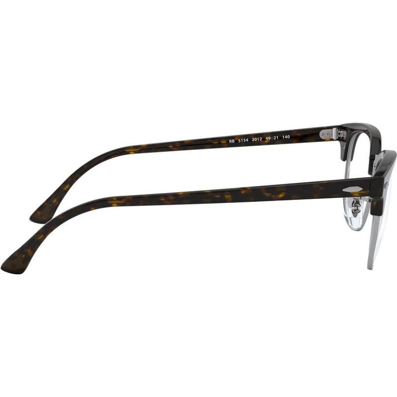 Clubmaster RX5154, Dark Havana/Clear Lenses