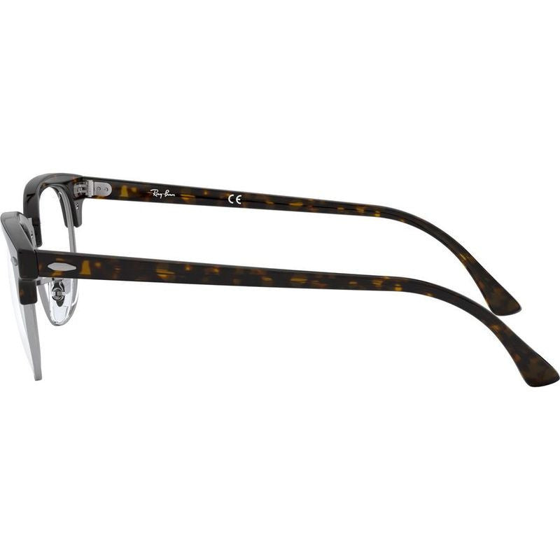 Clubmaster RX5154, Dark Havana/Clear Lenses