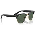 Clubmaster Reverse RBR0504S, Black on Arista/Dark Green Lenses 54 Eye Size