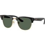 Clubmaster Reverse RBR0504S, Black on Arista/Dark Green Lenses 54 Eye Size