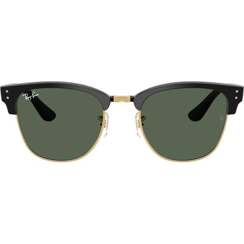 Clubmaster Reverse RBR0504S, Black on Arista/Dark Green Lenses 54 Eye Size