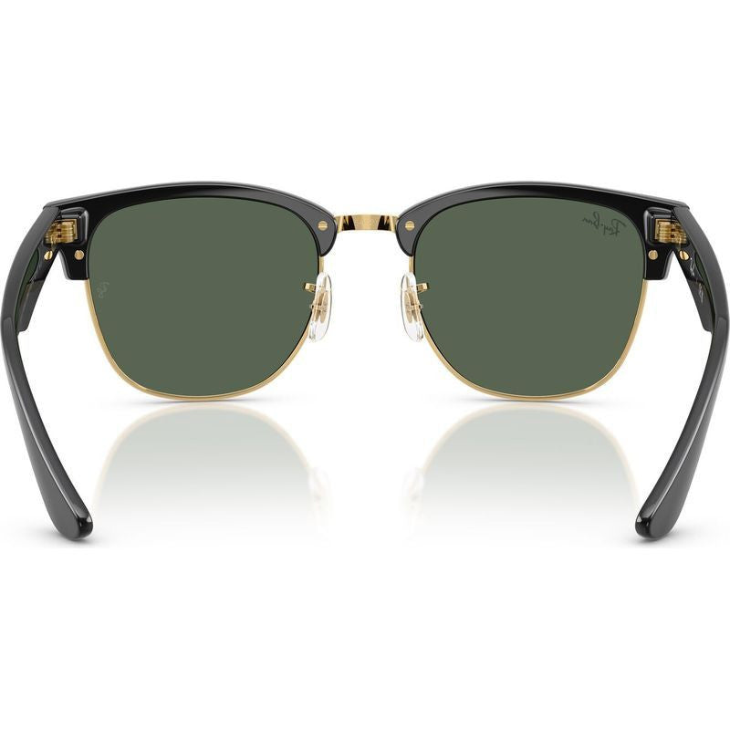 Clubmaster Reverse RBR0504S, Black on Arista/Dark Green Lenses 54 Eye Size
