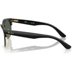Clubmaster Reverse RBR0504S, Black on Arista/Dark Green Lenses 54 Eye Size