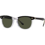 Eagleeye RB2398, Black on Transparent/Green Glass Lenses