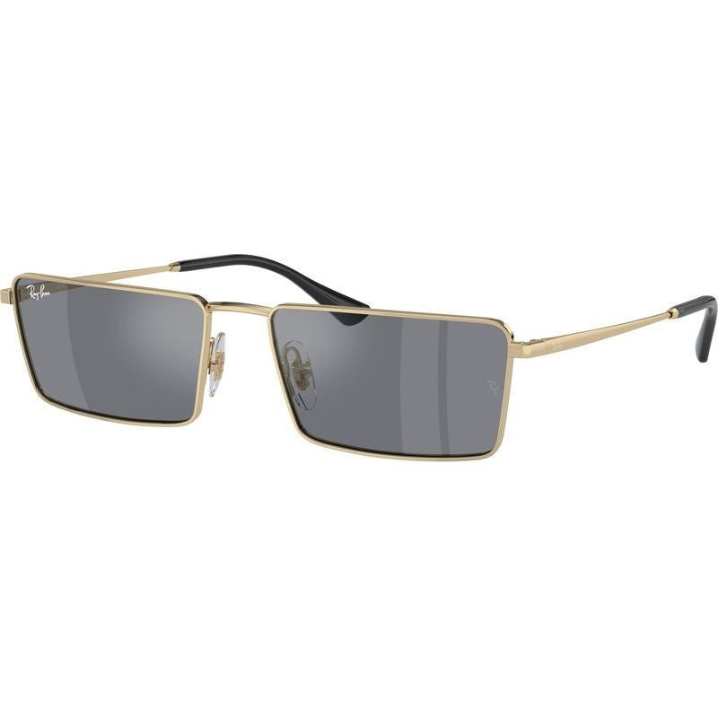 Emy RB3741, Light Gold/Dark Grey Silver Flash Mirror Lenses 59 Eye Size