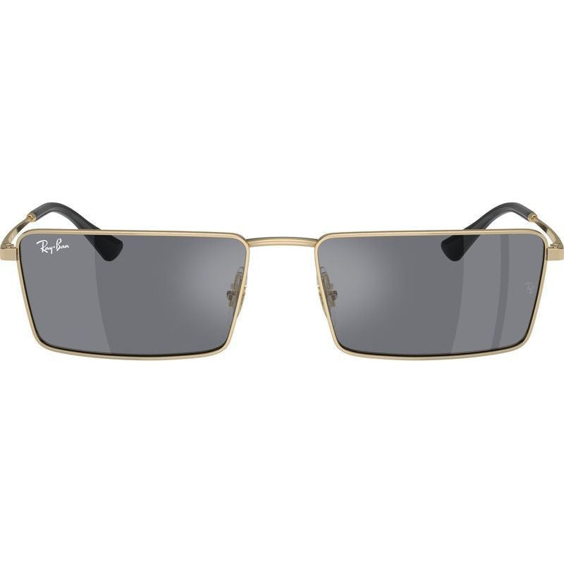 Emy RB3741, Light Gold/Dark Grey Silver Flash Mirror Lenses 59 Eye Size