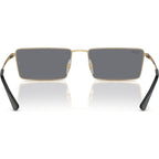 Emy RB3741, Light Gold/Dark Grey Silver Flash Mirror Lenses 59 Eye Size