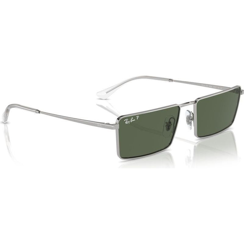 Emy RB3741, Silver/Dark Green Polarised Lenses 59 Eye Size