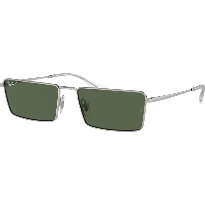 Emy RB3741, Silver/Dark Green Polarised Lenses 59 Eye Size