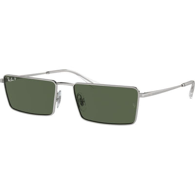 Emy RB3741, Silver/Dark Green Polarised Lenses 59 Eye Size