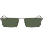 Emy RB3741, Silver/Dark Green Polarised Lenses 59 Eye Size