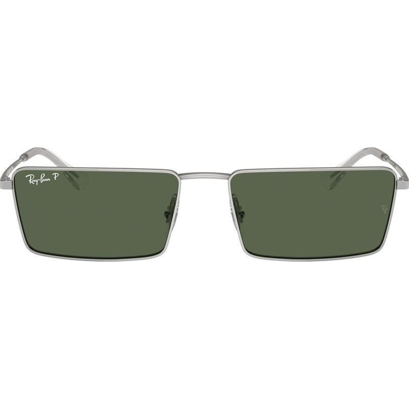 Emy RB3741, Silver/Dark Green Polarised Lenses 59 Eye Size