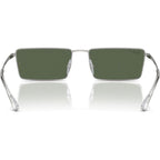 Emy RB3741, Silver/Dark Green Polarised Lenses 59 Eye Size