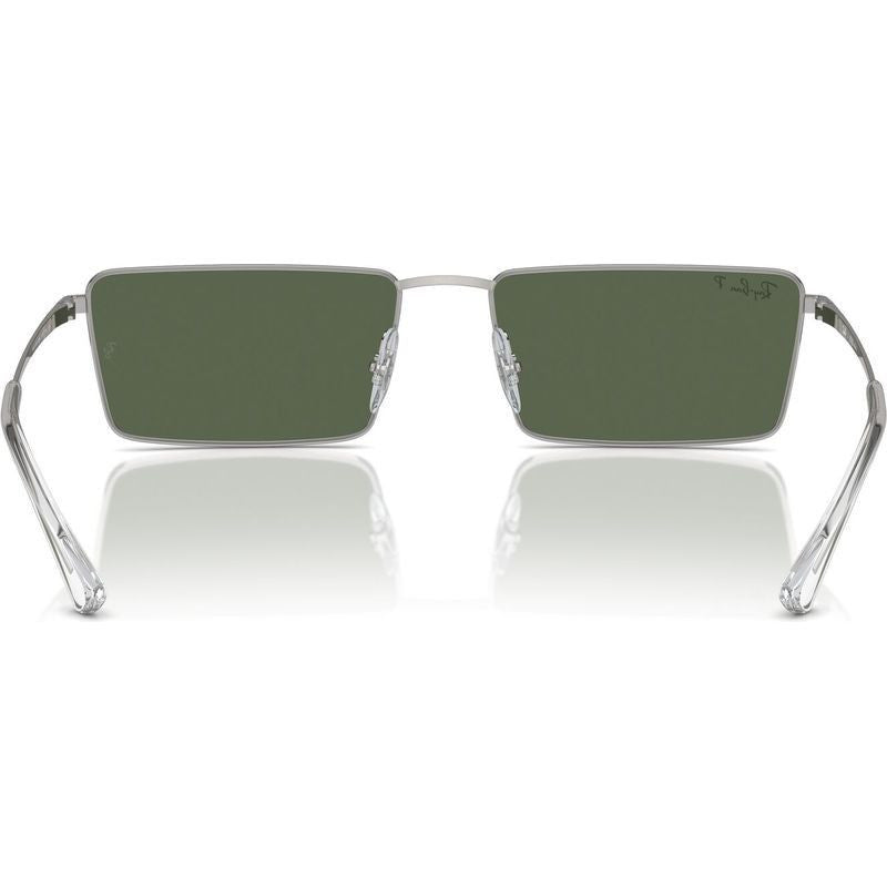 Emy RB3741, Silver/Dark Green Polarised Lenses 59 Eye Size