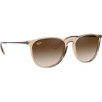 Erika Classic RB4171, Transparent Light Brown/Brown Gradient Dark Brown Lenses