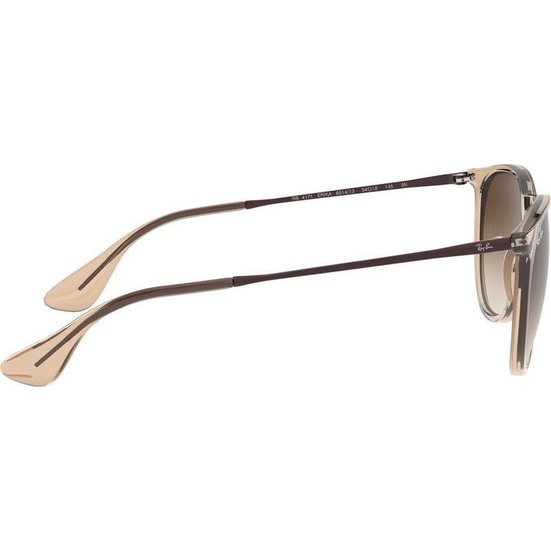 Erika Classic RB4171, Transparent Light Brown/Brown Gradient Dark Brown Lenses
