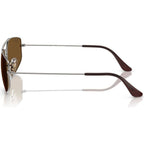 Explorer 5 RB3845, Gunmetal/Brown Glass Polarised Lenses 57 Eye Size