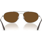 Explorer IV RB3945, Gunmetal/Brown Polarised Glass Lenses 60 Eye Size