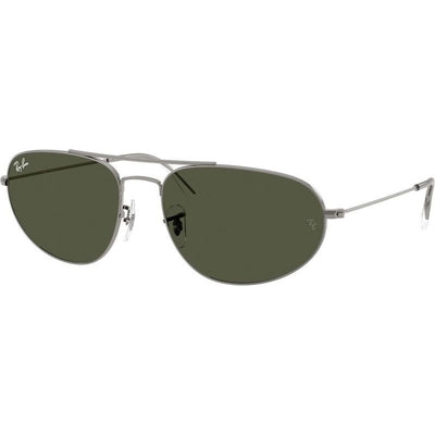 Explorer IV RB3945, Gunmetal/Green Glass Lenses 60 Eye Size