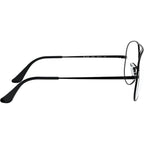 Aviator RX6489, Black/Clear Lenses 55 Eye Size