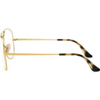 Aviator RX6489, Gold/Clear Lenses 55 Eye Size