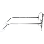 Aviator RX6489, Gunmetal/Clear Lenses 55 Eye Size