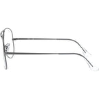 Aviator RX6489, Gunmetal/Clear Lenses 55 Eye Size