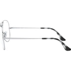 Aviator RX6489, Silver/Clear Lenses 55 Eye Size
