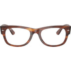 Mega Wayfarer II RX0832V, Striped Havana/Clear Lenses