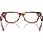 Mega Wayfarer II RX0832V, Striped Havana/Clear Lenses