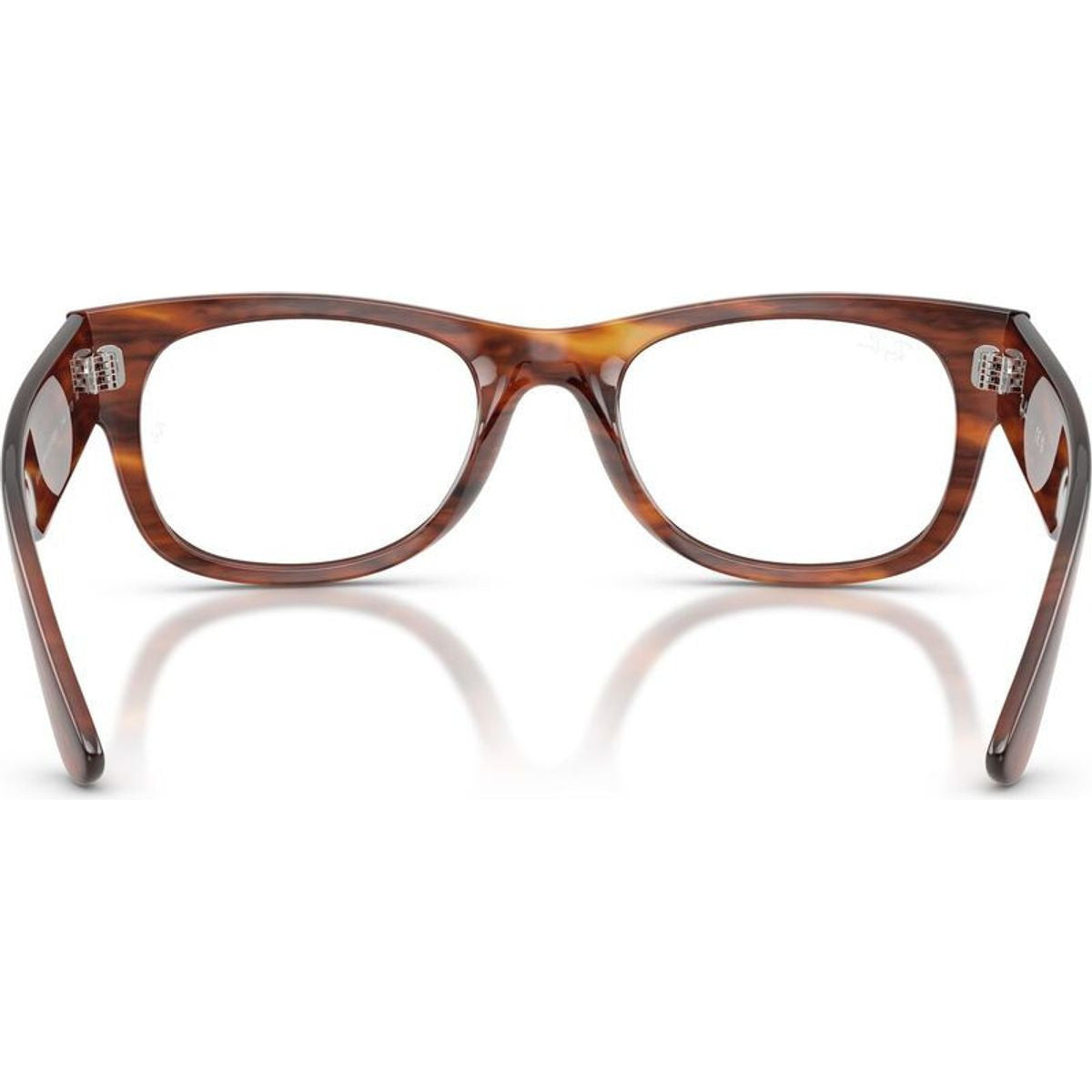 Mega Wayfarer II RX0832V, Striped Havana/Clear Lenses