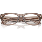 Mega Wayfarer II RX0832V, Transparent Taupe Beige/Clear Lenses