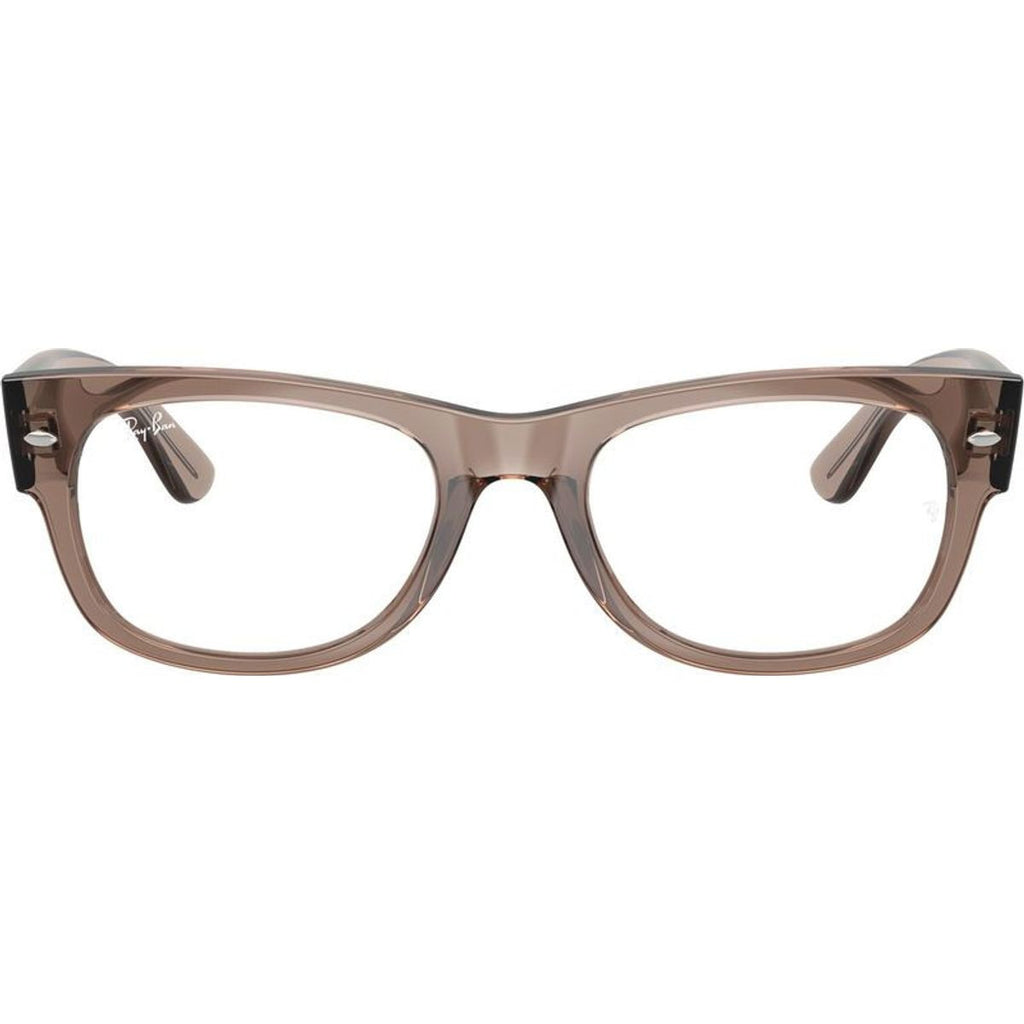 Mega Wayfarer II RX0832V, Transparent Taupe Beige/Clear Lenses